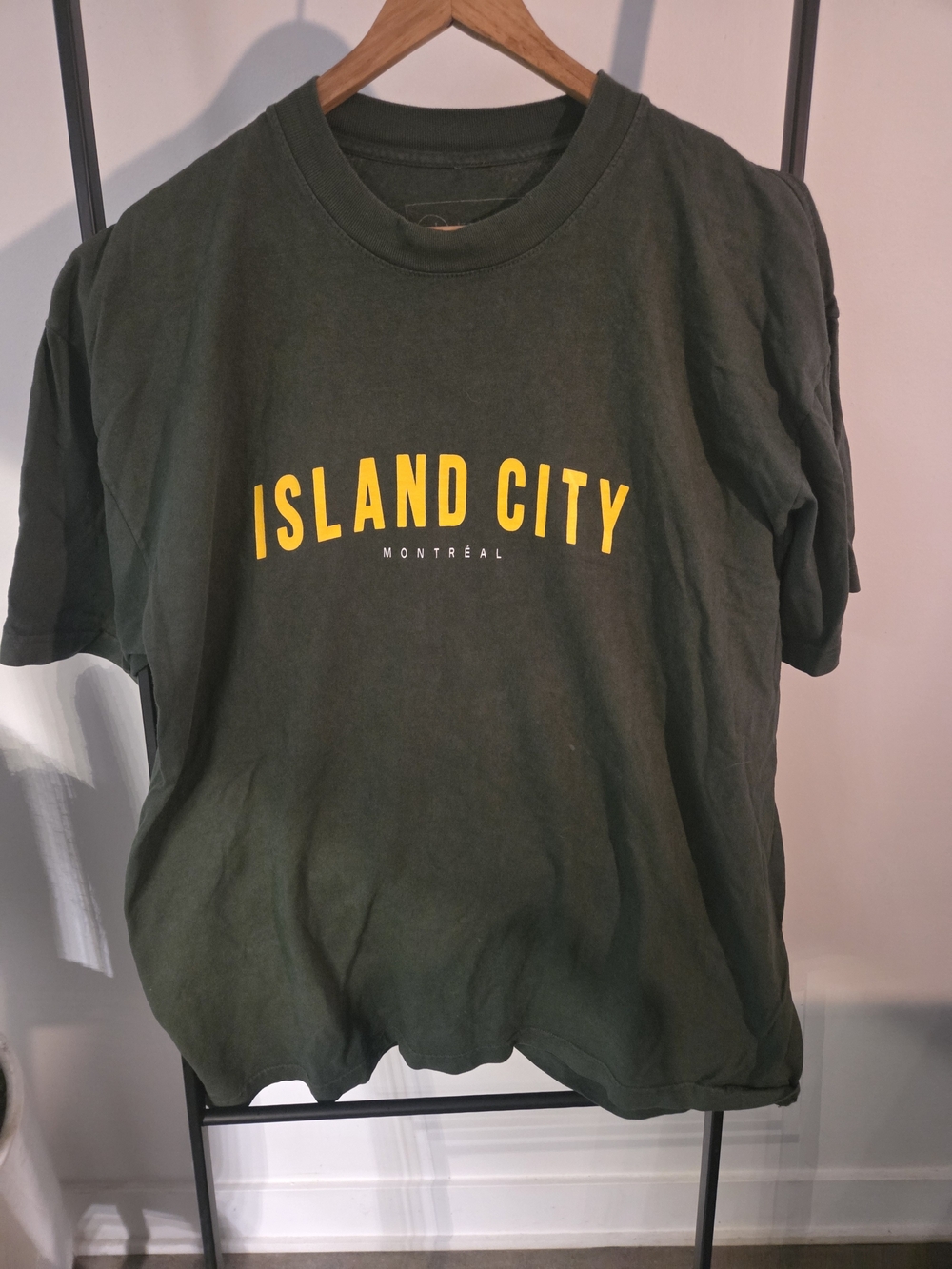 Dark Green Graphic Crewneck T-Shirt